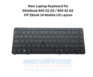 Laptop Keyboard for EliteBook 840 G1 G2 / 850 G1 G2 / HP ZBook 14 Mobile US Layout NSK-CP2BV 9Z.N9JBV.201 6037B0086601 Black Frame Backlight 840 G1