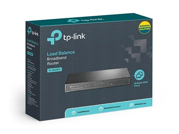 Tp-Link TL-R470T+-1 TP LINK TL-R470T+ 5 PORT Desktop Load Balance Broadband Router - Image 1