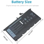 Dell XPS 13 9370 9380 7390 2019 52Wh DXGH8 Laptop Battery