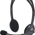 Logitech H111 Wired Headset, Stereo Headphones with Noise-Cancelling Microphone, 3.5 mm Audio Jack