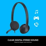 Logitech H340 USB Stereo Headset with Noise-Cancelling Mic- 981-000475 - Image 2