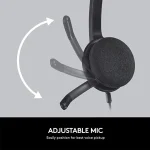 Logitech H340 USB Stereo Headset with Noise-Cancelling Mic- 981-000475 - Image 4