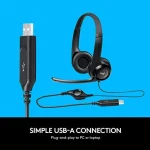 Logitech USB Headset H390 with Noise Cancelling Mic - Image 3