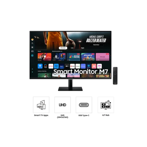 Samsung-M7-32_-M70D-Smart-Monitor-with-Streaming-TV-4 Samsung M7 32″ M70D Smart Monitor with Streaming TV LS32DM703UMXUE - Image 3