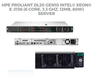 HPE Proliant DL20 Gen10 Intel® Xeon® E-2136 (6 core, 3.3 GHz, 12MB, 80W) Server