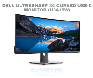 Dell U3419W UltraSharp 34-inch WQHD 3440 x 1440 LED Backlit Curved Gaming Monitor with IPS