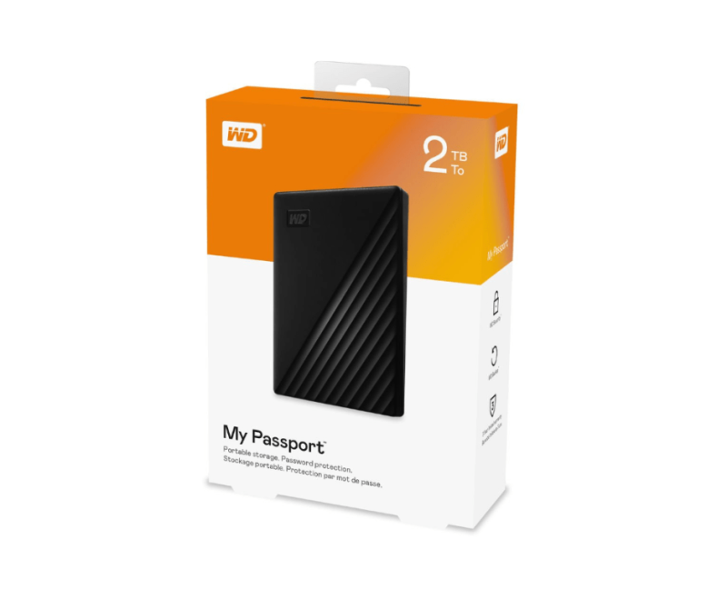 WD My Passport 2TB USB Portable External Hard Drive - Image 1