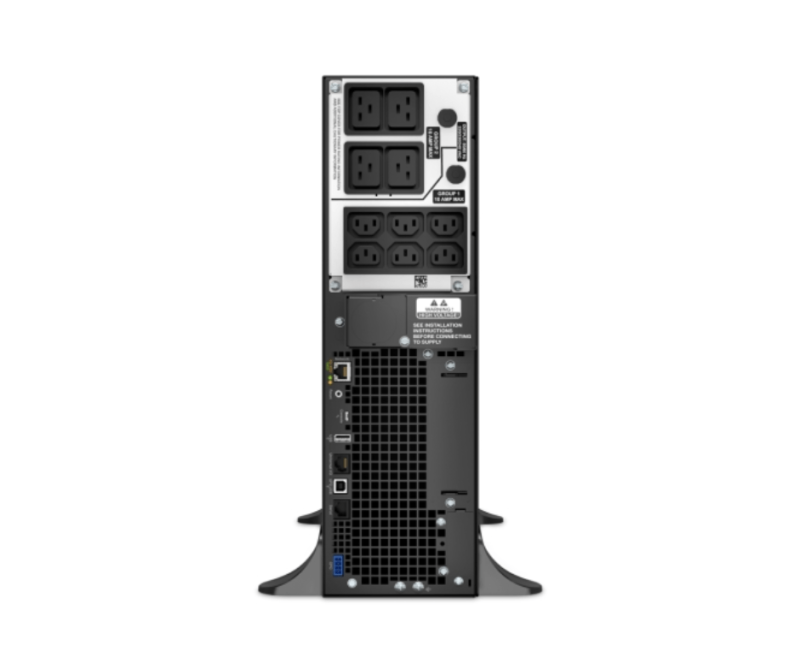 APC Smart-UPS On-Line, 5kVA, Rackmount 3U, 230V, 6x C13+4x C19 IEC outlets, Network Card+SmartSlot, Extended runtime, W/ rail kit - Image 2
