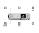 Epson EB-FH06 3LCD, Full HD 1080p, 3500 Lumens, 332 Inch Display, Up to 18 years Lamp Life, Home Cinema Projector - Image 2