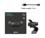 Logitech C920S HD Pro Webcam with privacy shutter- 1080p FHD