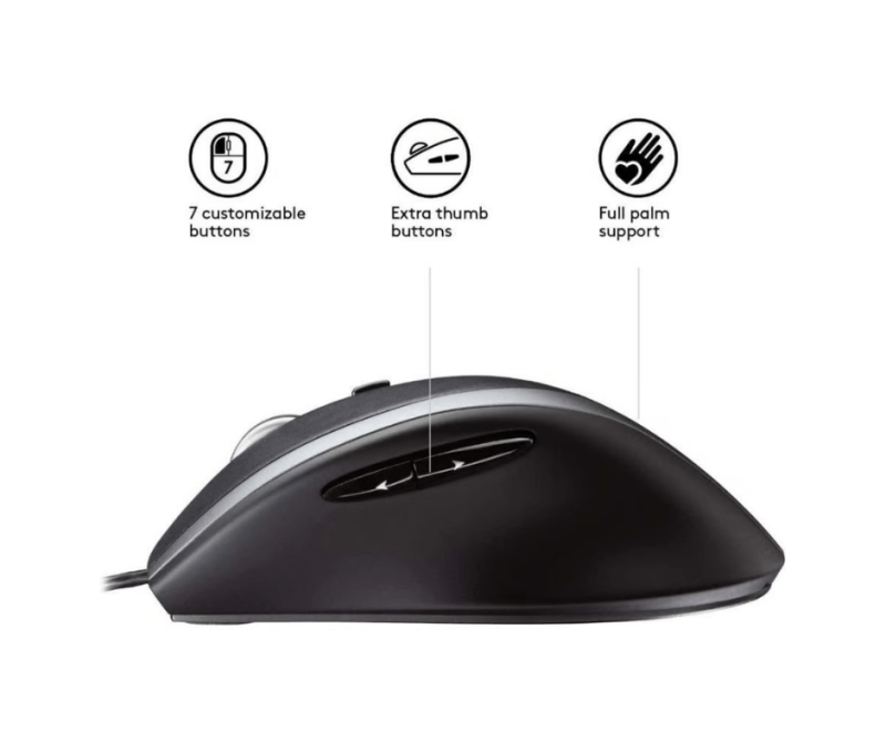 Logitech M500 Wired Ergonomic Mouse