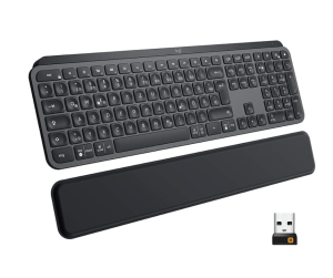 Logitech MX Keys Plus Advanced Wireless Illuminated Keyboard with Palm Rest
