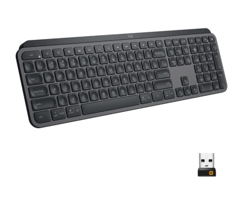 Logitech MX Keys Advanced Wireless Illuminated Keyboard for Mac, Backlit LED Keys, Bluetooth,USB-C, MacBook Pro/Air,iMac, iPad Compatible, Metal Build - Image 2