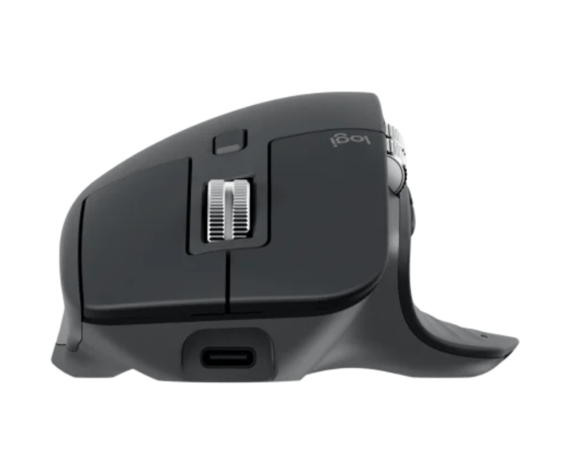 Logitech MX Master 3S - Wireless Performance Mouse, Ergo, 8K DPI, Track on Glass, Quiet Clicks, USB-C, Bluetooth, Windows, Linux, Chrome - Graphite - Image 3