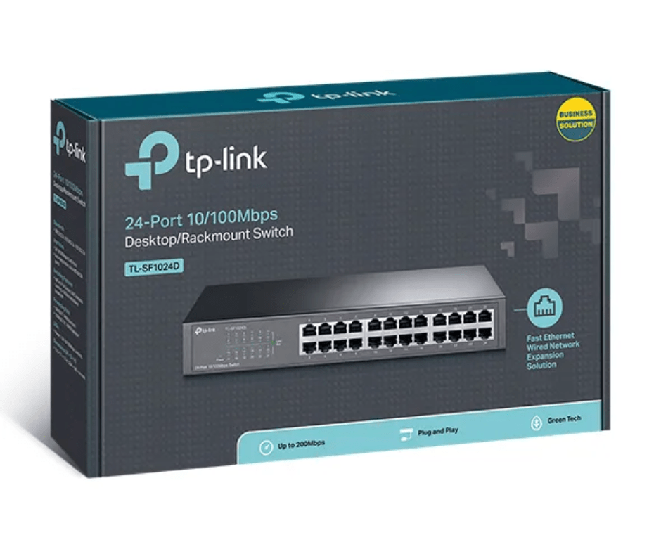 TP-Link TL-SF1024D 24-port 10100Mbps DesktopRackmount Switch 1 TP-Link 24-port 10/100Mbps Desktop/Rackmount Switch – TL-SF1024D - Image 2