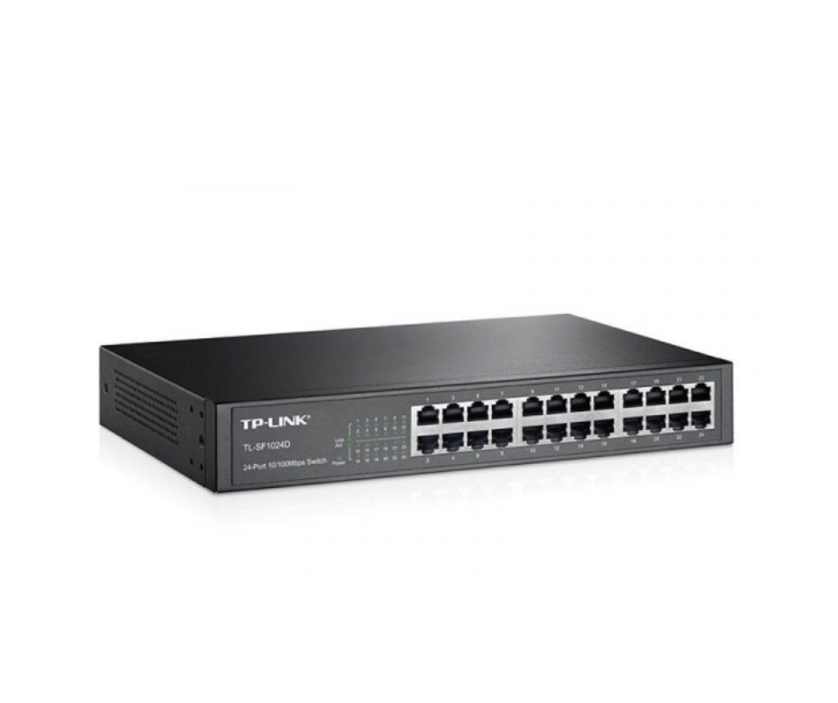 TP-Link TL-SF1024D 24-port 10100Mbps DesktopRackmount Switch 3 TP-Link TL-SF1024D 24-port 10/100Mbps Rackmount Switch