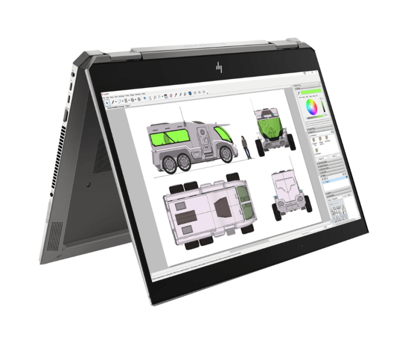 HP ZBook Studio X360 G5 Core i7 9th Gen 16GB RAM 512GB SSD 4GB Graphic Card 15.6" Touchscreen Laptop - Image 2