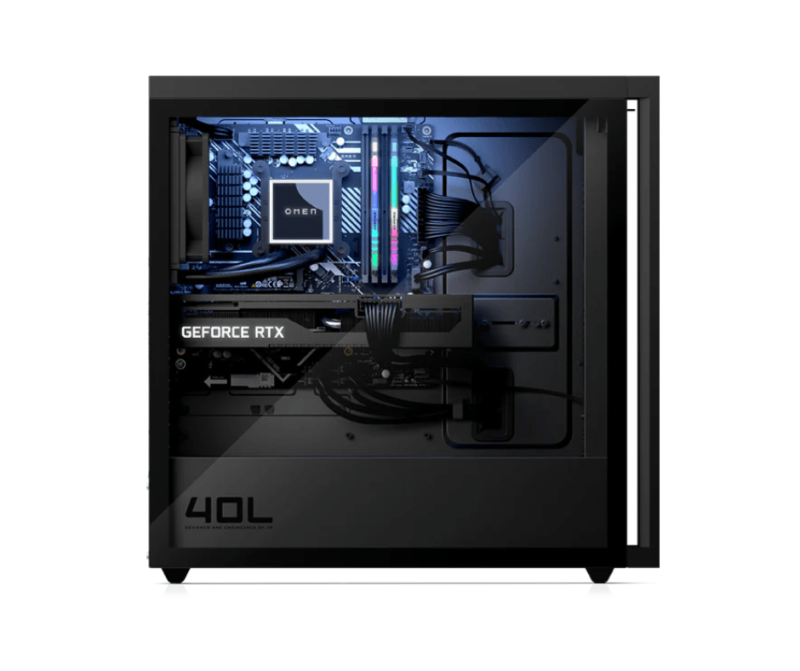 HP OMEN 40L GT21 Gaming Desktop, 12th Gen Intel Core i7-12700KF, GeForce RTX 3060Ti 8GB, 32GB DDR4 DIMM RAM, 512GB SATA SSD +2TB HDD, - Image 2