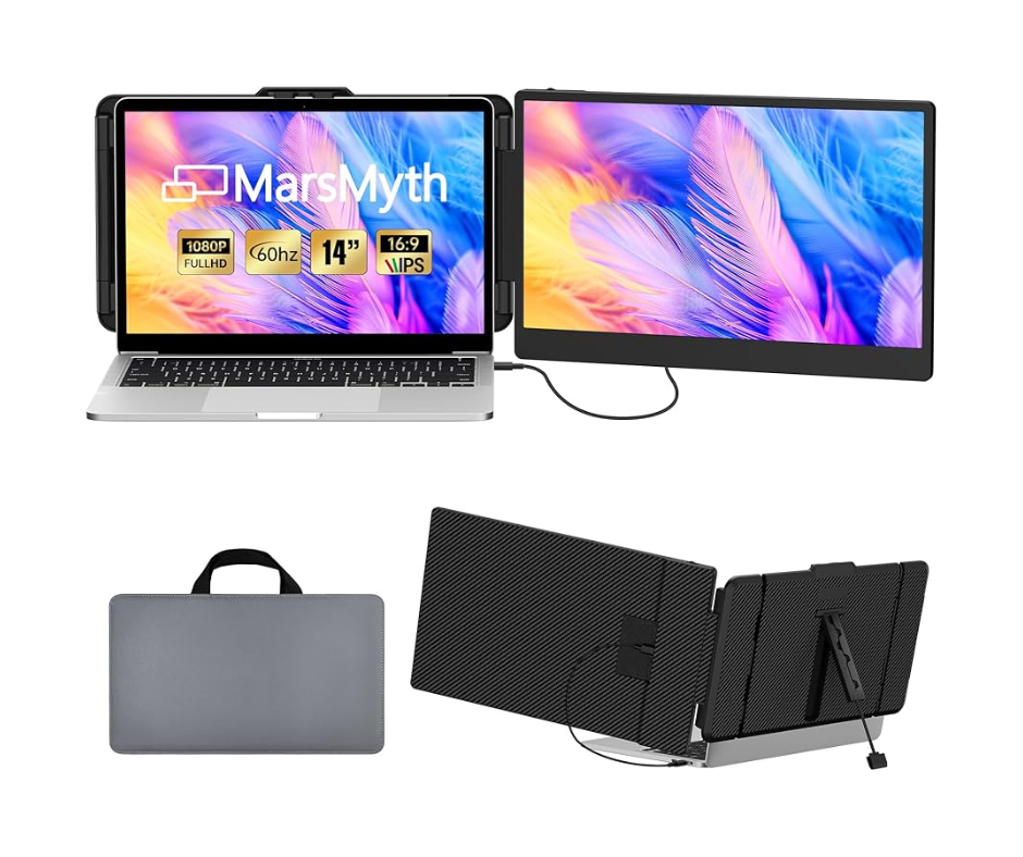 V2COM 2023 Upgraded S1 14” Portable Monitor for Laptop Screen Extender Monitor 3 V2COM 2023 Upgraded S1 14” Portable Monitor for Laptop Screen Extender Monitor 1080P FHD IPS Dual Laptop Monitor