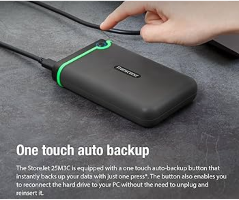 Transcend 4TB StoreJet 25M3C External Portable Hard Drive