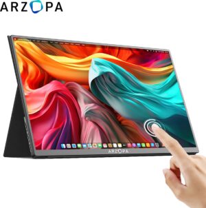 ARZOPA Portable Monitor 15.6'' touchscreen