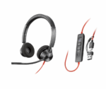 POLY Blackwire 3320 Stereo USB-C Headset + USB-C / A Adapter