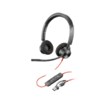 POLY Blackwire 3320 Stereo USB-C Headset + USB-C / A Adapter